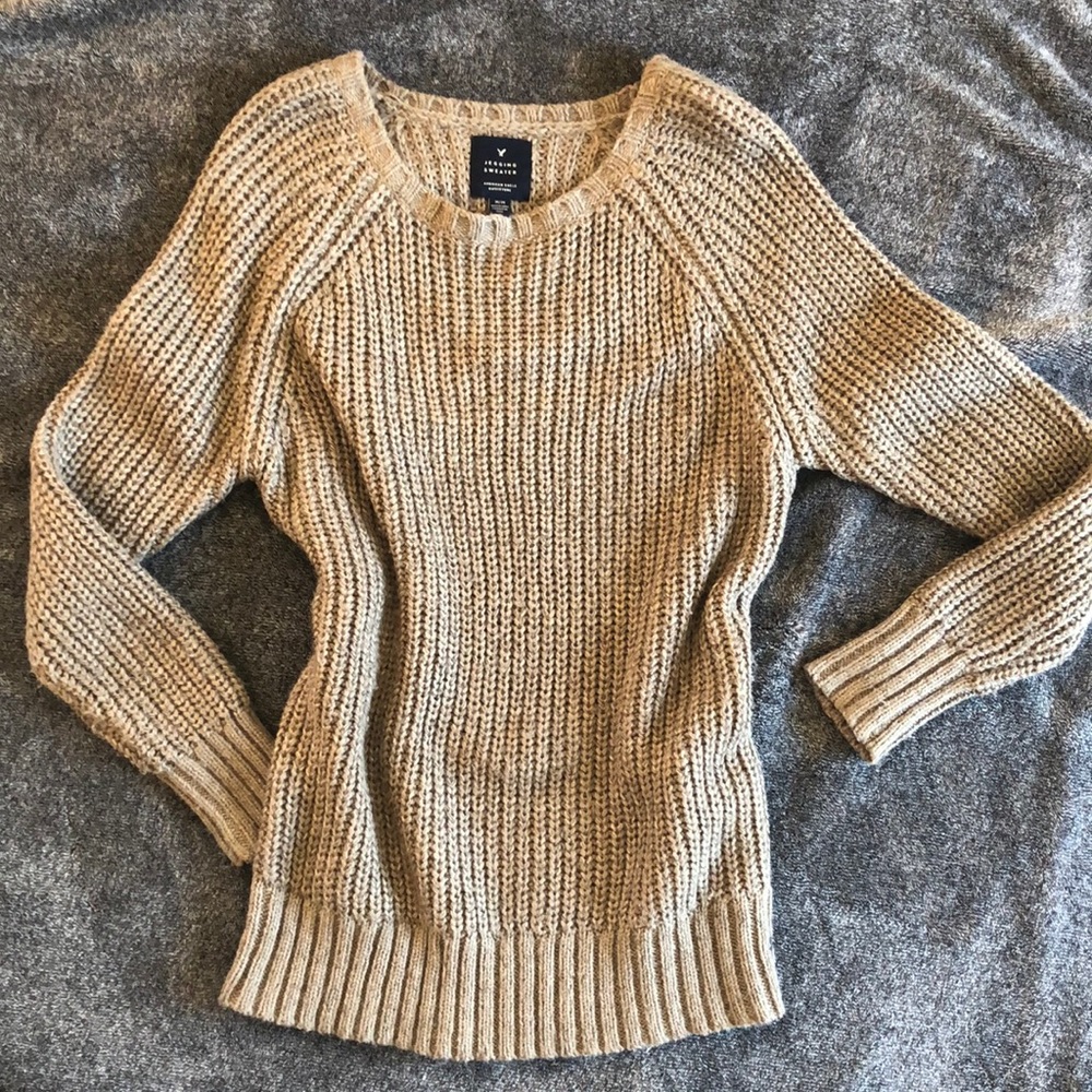 Chunky knit AEO jegging sweater